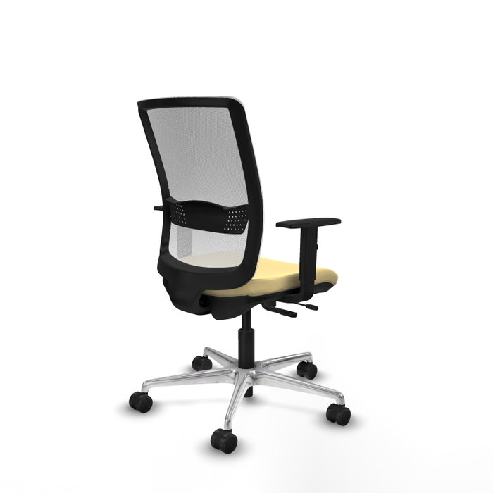 PIQUERAS Y CRESPO Silla de oficina Haches con mecanismo Sincro/Traslack Crema y Blanco PIQUERAS Y CRESPO Silla de oficina Haches con mecanismo Sincro/Traslack Crema y Blanco