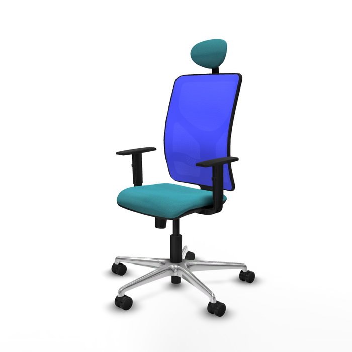 PIQUERAS Y CRESPO Silla de oficina Motilla con mecanismo Sincro, Turquesa y Azul PIQUERAS Y CRESPO Silla de oficina Motilla con mecanismo Sincro, Turquesa y Azul