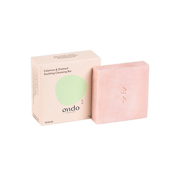 Ondo Beauty 36.5 Barra Limpiadora Sólida Syndet Calmante con Calamina y Avena para Piel Sensible - 70 g - Para Mujer