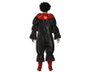Disfraz Payaso Diabólico para Hombre Adulto - Halloween - Negro con Rojo - Tallas XS-S