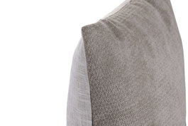 DKD Home Decor Set de 2 Cojines de Poliéster 45x45x45 cm, Gris y Marrón Claro