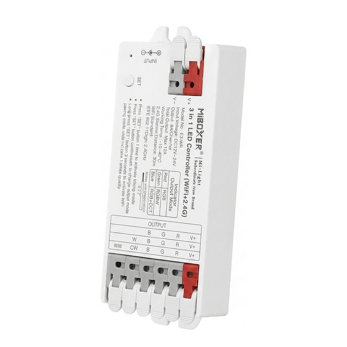 Miboxer Controlador LED E-Serie 3in1 (RGB/RGB-W/RGB+CCT) WLAN + 2,4G Miboxer Controlador LED E-Serie 3in1 (RGB/RGB-W/RGB+CCT) WLAN + 2,4G