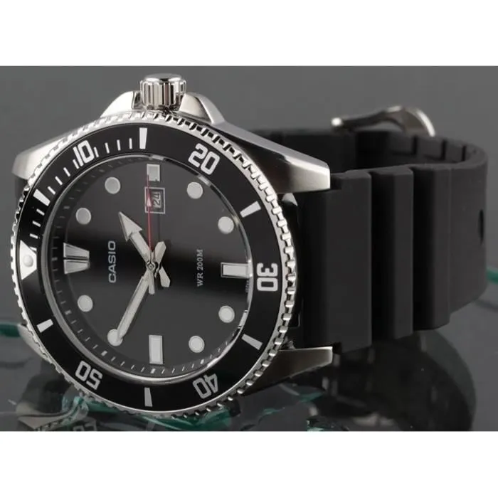 Casio CAS4549526323973 Reloj Colección Hombre Negro y Acero Resistencia Agua 20 Bares Cristal Mineral Cuarzo