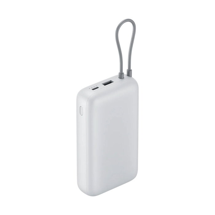 Xiaomi Power Bank 20000mAh 22.5W con cable USB-C integrado, Gris claro
