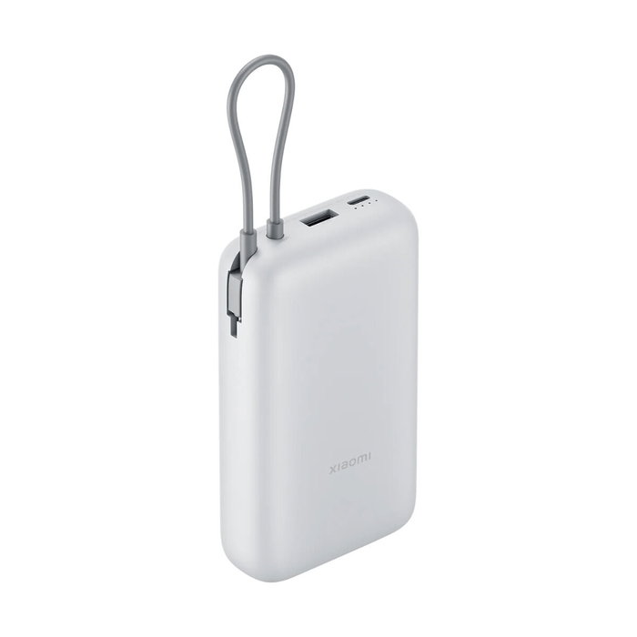 Xiaomi Power Bank 20000mAh 22.5W con cable USB-C integrado, Gris claro