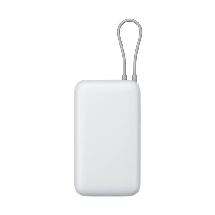 Xiaomi Power Bank 20000mAh 22.5W con cable USB-C integrado, Gris claro