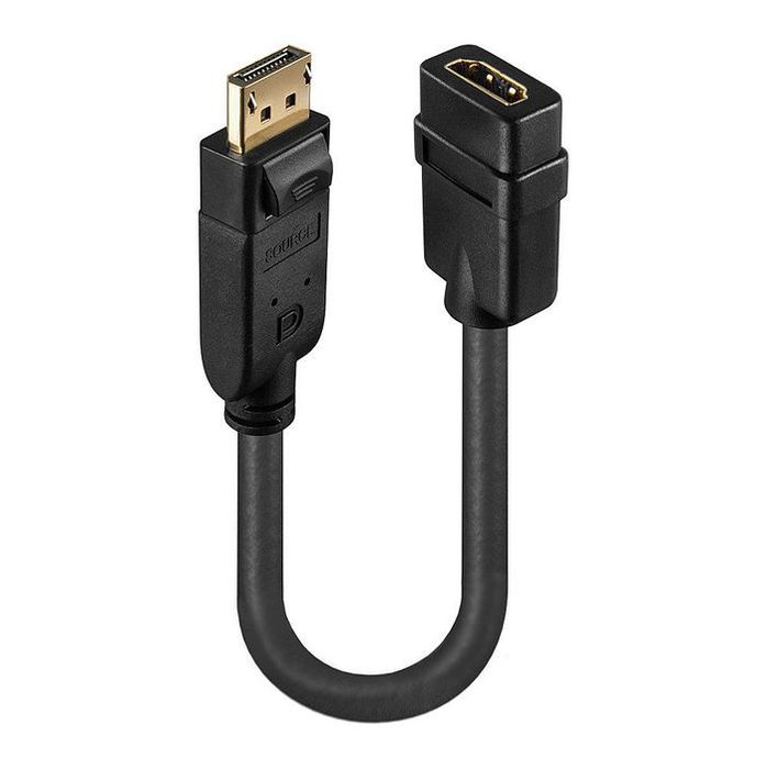 Lindy Convertidor de DisplayPort 1.2 a HDMI 1.3, Soporta 1920x1080@60Hz y Audio para PC, Laptop, Monitor o HDTV