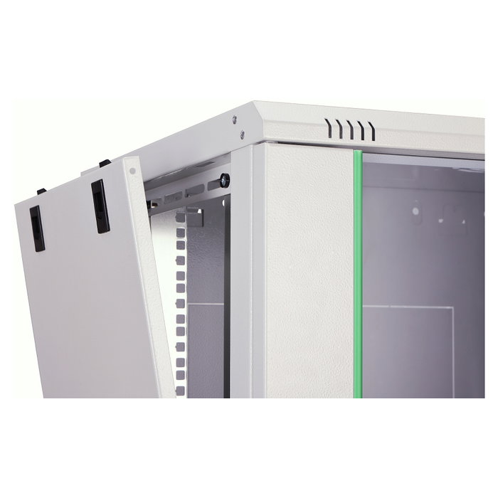 Digitus Caja de Rack Mural Dynamic Basic, 12U/638.4mm, Bastidor de Pared, 600x450mm, Gris