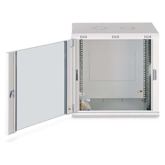Digitus Caja de Rack Mural Dynamic Basic, 12U/638.4mm, Bastidor de Pared, 600x450mm, Gris