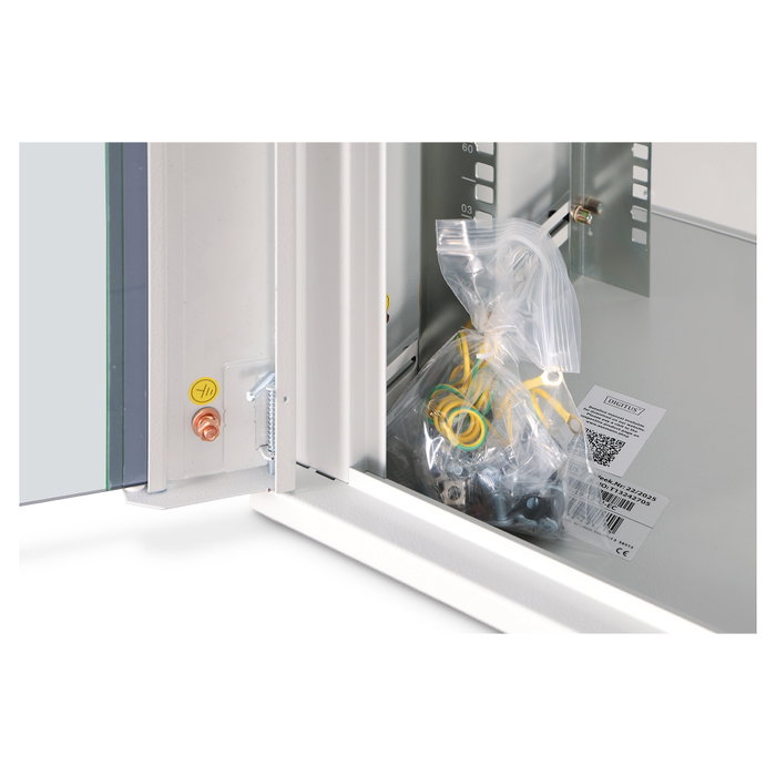 Digitus Caja de Rack Mural Dynamic Basic, 12U/638.4mm, Bastidor de Pared, 600x450mm, Gris