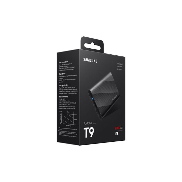 Samsung Portable SSD T9 1 TB Negro