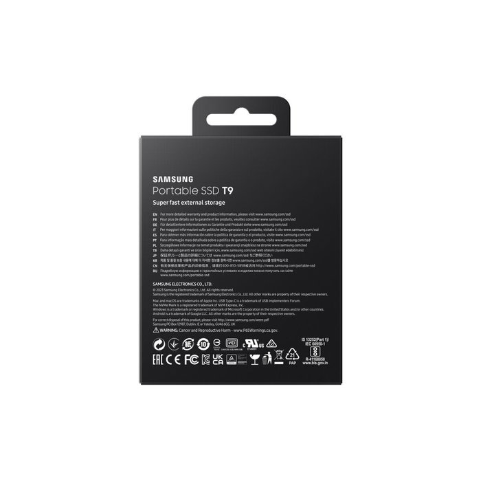 Samsung Portable SSD T9 1 TB Negro