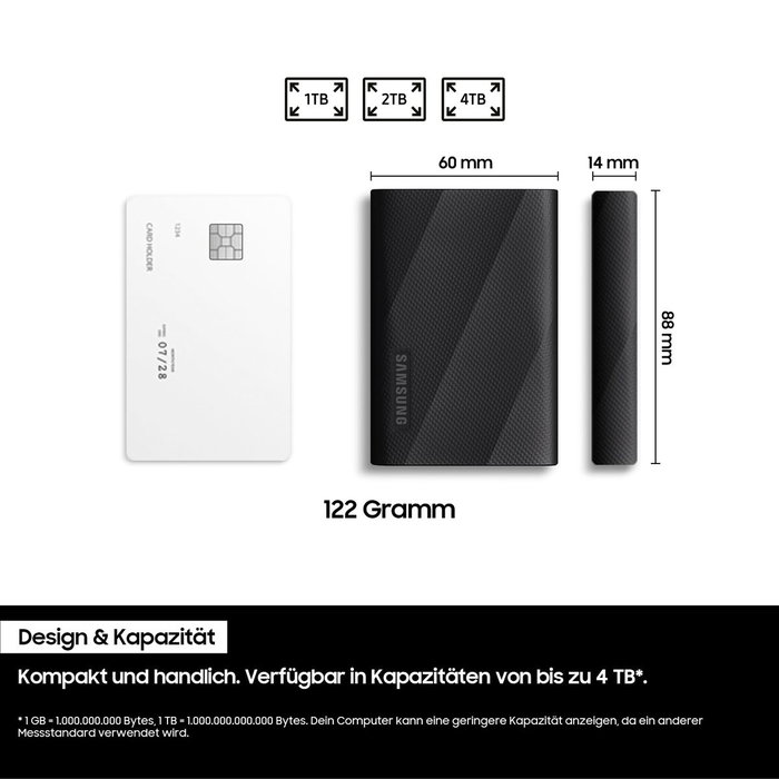 Samsung Portable SSD T9 1 TB Negro
