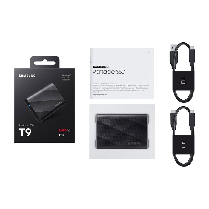 Samsung Portable SSD T9 1 TB Negro
