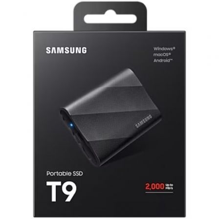 Samsung Disco Externo SSD Portable T9 1TB USB 3.2 Negro MU-PG1T0B/EU