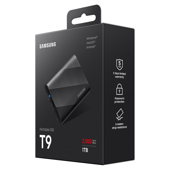 Samsung Portable SSD T9 1 TB Negro
