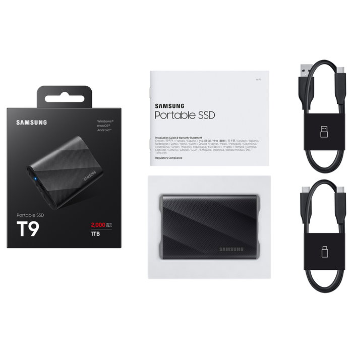 Samsung Portable SSD T9 1 TB Negro
