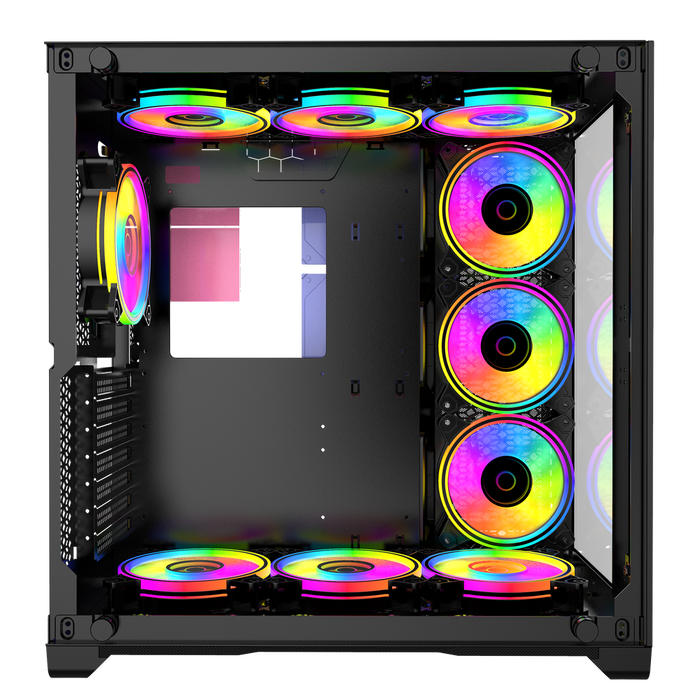 Phoenix technologies Zephyr Torre PC Case, Caja Ordenador Gaming Cubo con Panel Cristal Templado, Soporte GPUs hasta 380mm y Refrigeración Líquida Phoenix technologies Zephyr Torre PC Case, Caja Ordenador Gaming Cubo con Panel Cristal Templado, Soporte GPUs hasta 380mm y Refrigeración Líquida