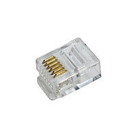 LogiLink Conectores Modulares RJ12 6P6C sin blindaje, 100 unidades