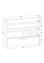Hanah Home Estantería de Cocina Roble 85x15x65 cm