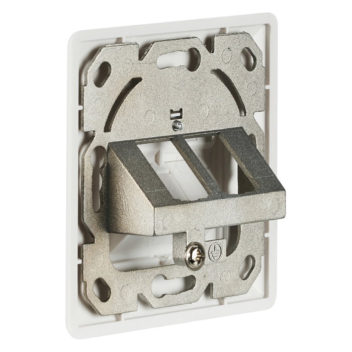EFB Elektronik Toma de red 2-fach para Keystones, Blanco, RAL 9003