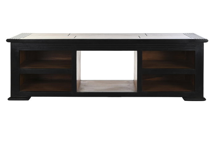 DKD Home Decor Mueble TV Marron Oscuro 45 x 140 x 45 cm DKD Home Decor Mueble TV Marron Oscuro 45 x 140 x 45 cm
