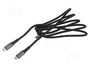 LogiLink Cable USB-C a USB-C 3.2 Gen 2x2, 20 Gb/s, 100 W, 1,5 m, Negro