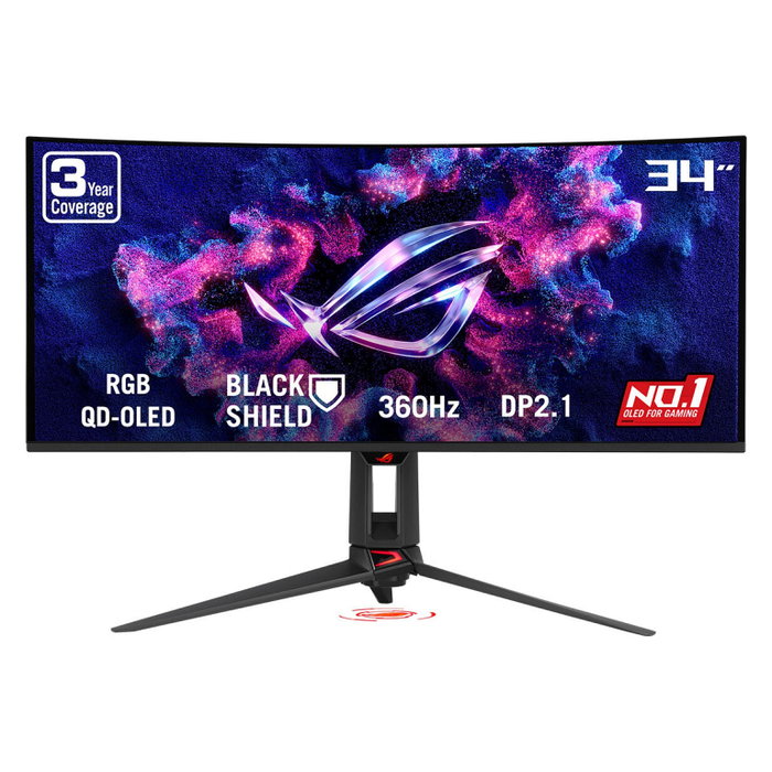 ASUS ROG Swift OLED PG34WCDN 34 pulg. 3440 x 1440 QD-OLED Curvo 360 Hz ASUS ROG Swift OLED PG34WCDN 34 pulg. 3440 x 1440 QD-OLED Curvo 360 Hz