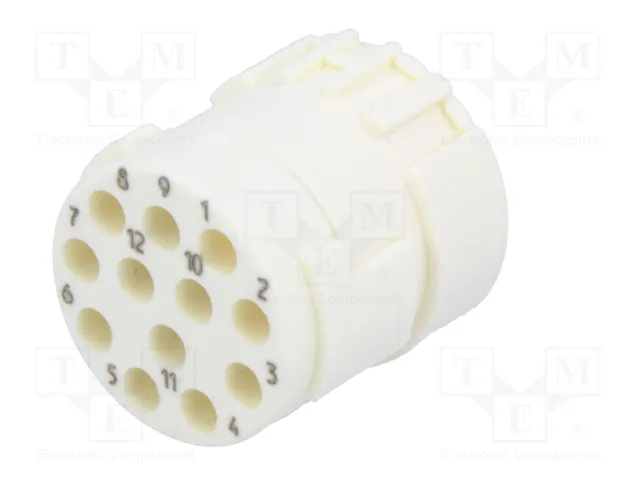 HARTING Conector M23 hembra de 12 pines industrial