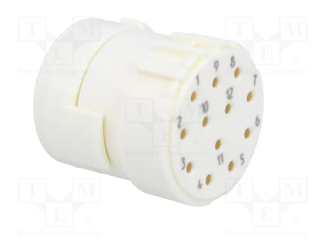 HARTING Conector M23 hembra de 12 pines industrial