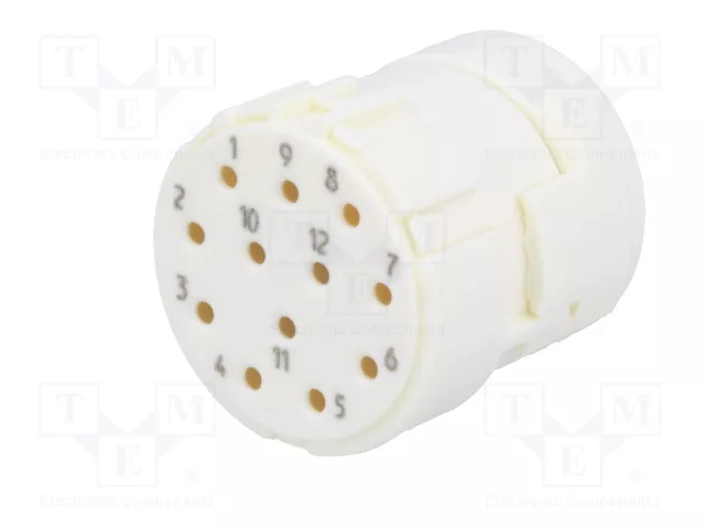 HARTING Conector M23 hembra de 12 pines industrial