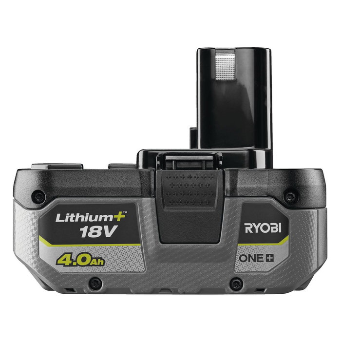 Ryobi RB1840X Batería de Ion-Litio 18V 4.0Ah para Taladro, Destornillador y Martillo Perforador - Negro/Gris