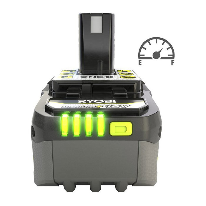 Ryobi RB1840X Batería de Ion-Litio 18V 4.0Ah para Taladro, Destornillador y Martillo Perforador - Negro/Gris