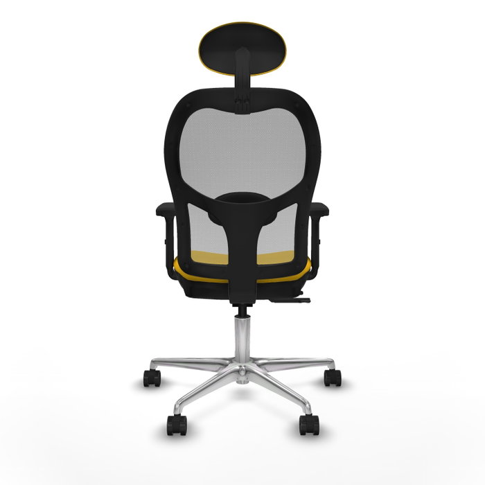 PIQUERAS Y CRESPO Silla de oficina Jorquera con mecanismo Sincro/Traslack Amarillo y Gris PIQUERAS Y CRESPO Silla de oficina Jorquera con mecanismo Sincro/Traslack Amarillo y Gris