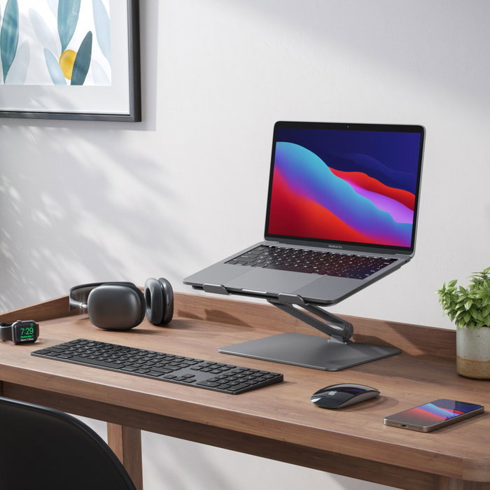 ALOGIC Soporte Ajustable para Laptop AALNBS-SGR Aluminio Gris Espacial