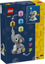 Lego Bebé Elefante en el Cielo 402 Piezas Set Decorativo Nube Luna Estrellas