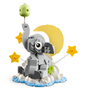 Lego Bebé Elefante en el Cielo 402 Piezas Set Decorativo Nube Luna Estrellas
