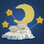 Lego Bebé Elefante en el Cielo 402 Piezas Set Decorativo Nube Luna Estrellas