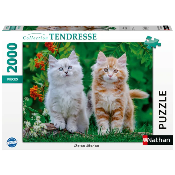 Nathan Puzzle Rompecabezas 2000 Piezas, Gatitos Siberianos, Colección Ternura, Edad Recomendada 14 Años, Ref: 12001868 Nathan Puzzle Rompecabezas 2000 Piezas, Gatitos Siberianos, Colección Ternura, Edad Recomendada 14 Años, Ref: 12001868