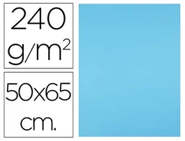 Liderpapel Cartulina Azul turquesa 50x65 cm 240g/m2