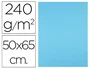Liderpapel Cartulina Azul Turquesa 50x65 cm 240g/m2 para Dibujo y Manualidades