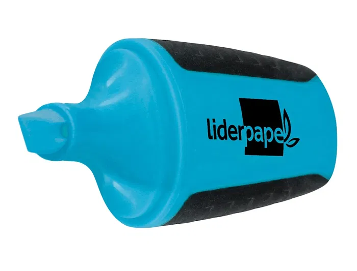 Liderpapel Rotulador Mini Fluorescente Azul Punta Biselada Trazo 1-4 mm