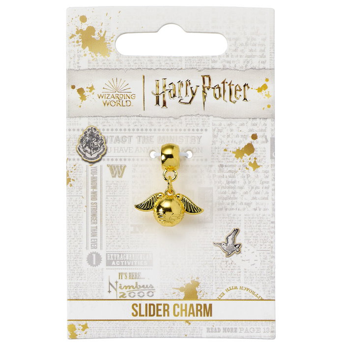 THE CARAT SHOP Colgante charm Snitch Dorada Harry Potter con cristal azul THE CARAT SHOP Colgante charm Snitch Dorada Harry Potter con cristal azul