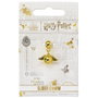 THE CARAT SHOP Colgante charm Snitch Dorada Harry Potter con cristal azul
