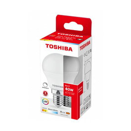 TOSHIBA Bombilla LED G45 E14 5W 3000K Dimmable - Bajo Consumo, Luz Cálida