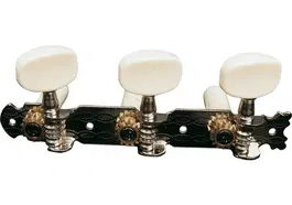 YELLOWPTS Kit de Clavijas de Afinación para Guitarra Clásica Puente Metálico Clavijas Plástico