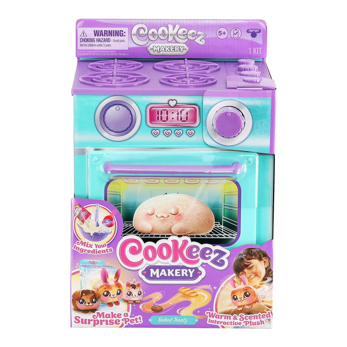 Moose Cookeez Makery Horno Mágico Azul con Peluche Interactivo