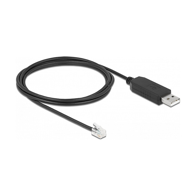 DeLOCK Cable Adaptador USB Tipo-A a Serie RS-232 RJ9/RJ10 con protección ESD 2 m DeLOCK Cable Adaptador USB Tipo-A a Serie RS-232 RJ9/RJ10 con protección ESD 2 m