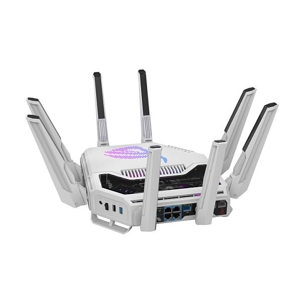 ASUS ROG Rapture GT-BE19000 AiMesh Router Wi-Fi 7, 1 Pack, Blanco