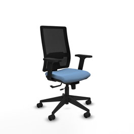 PIQUERAS Y CRESPO Silla de oficina Horna Azul cielo con mecanismo Sincro/Traslack